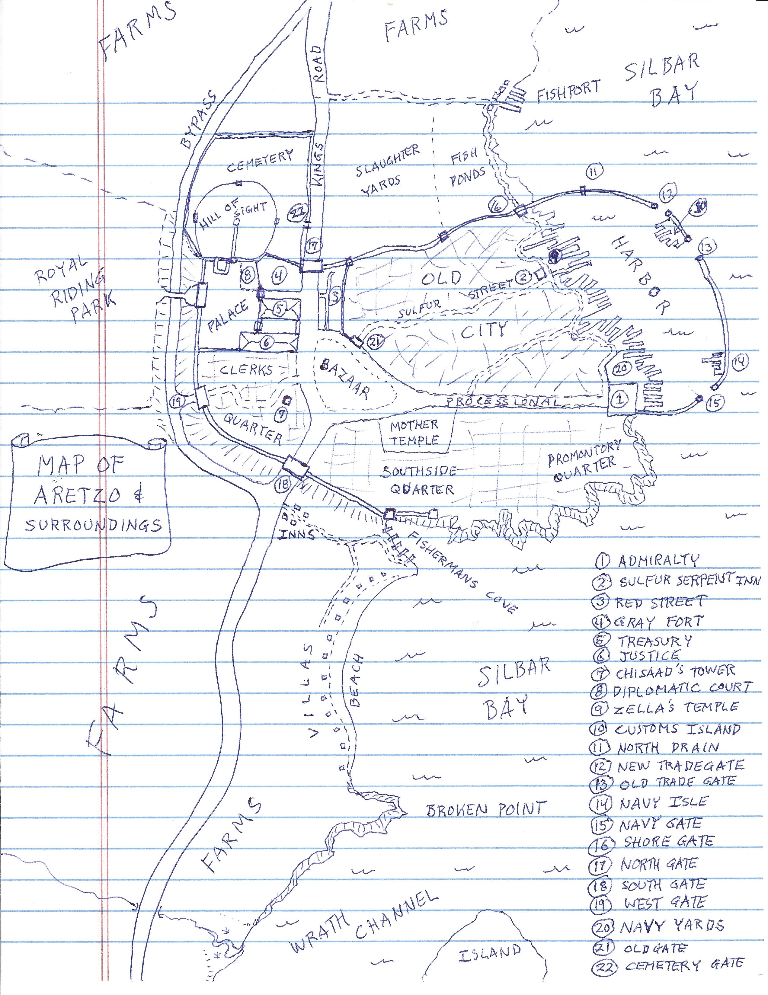 A Map of the City of Aretzo